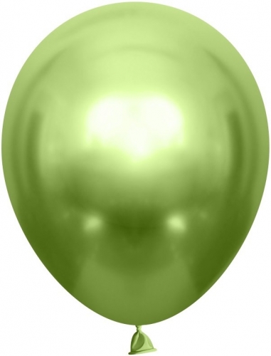 Воздушный шар с гелием лайм хром, 30 см