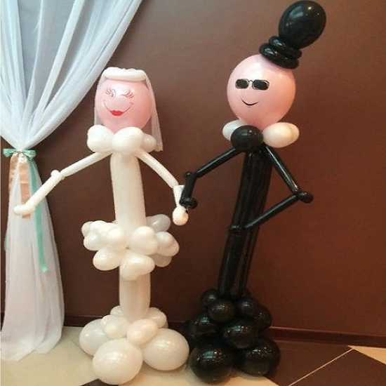 Фигура из шаров на свадьбу