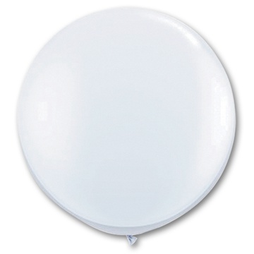 Большой воздушный шар из латекса 2,5 м. Белый