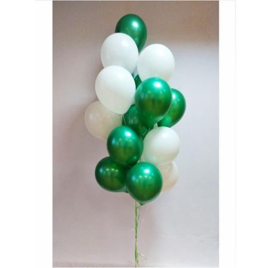 Букет гелиевых шаров "Зелёный"