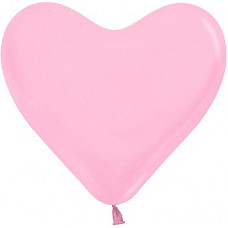Шар Сердце 26 см Розовый