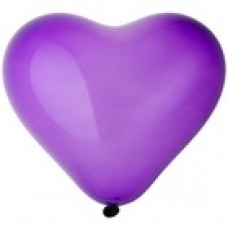 Шар Сердце 26 см Кристалл Фиолетовое