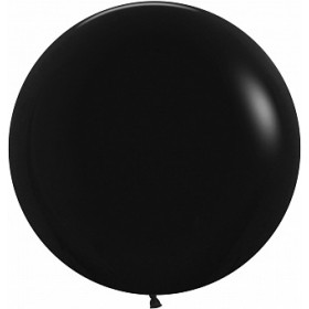 Большой гелиевый шар 70 см "Черный"