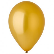 Гелиевый шар 30 см Перламутр Золото Gold