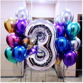 Композиция шаров на день рождения 3 года
