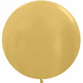 Большой воздушный шар 70 см Золотой металлик