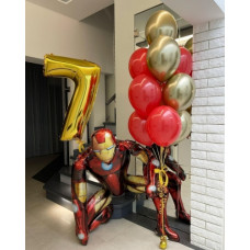 Набор воздушных шаров Железный Человек на 7 лет