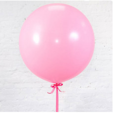Большой воздушный шар 50 см цвет Розовый