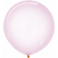 Воздушный шар с гелием Макарунс, Хрустально-розовый кристалл 61 см