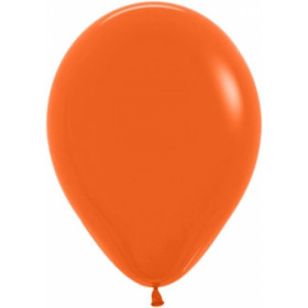 Воздушный шар с гелием оранжевый, пастель 30 см