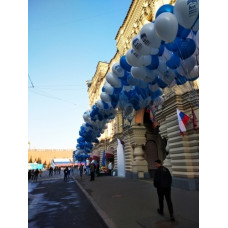 раздача гелиевых шаров с логотипом