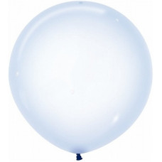 Воздушный шар с гелием Макарунс, Хрустально-голубой кристалл 61 см