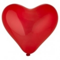 Шар Сердце Кристалл Красное 26 см 