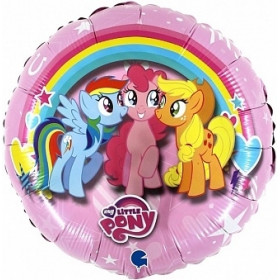 Шар с гелием круг, My Little Pony, 46 см