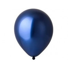 Шар с гелием темно-синий, хром 25 см
