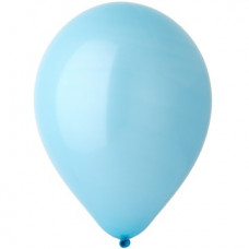 Гелиевый шар 30 см Голубой Стандарт Pastel Blue