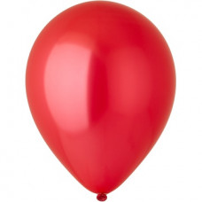 Гелиевый шар 30 см Металлик Красный Apple Red