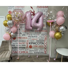Шары на день рождения с цифрами