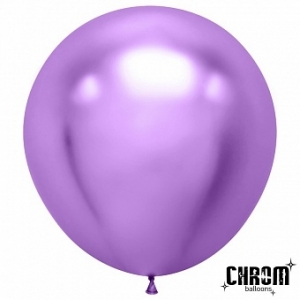 Воздушный шар 90 см с гелием Фиолетовый хром