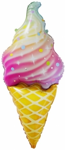Воздушный шар Искрящееся мороженое, с гелием, 119 см