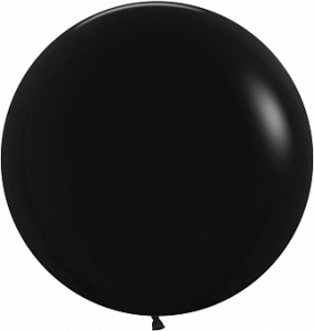 Большой гелиевый шар 70 см "Черный"