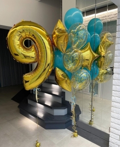 Воздушные шары на День Рождения Мальчика 9 лет