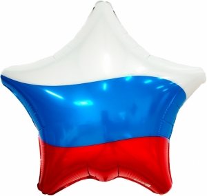 Звезда 45 см Российский Флаг