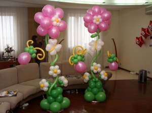 Цветы из шаров для праздника стоимость за 1 композицию