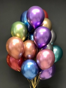 Набор из воздушных шаров Разноцветный хром