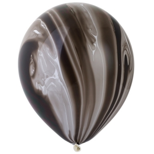 Воздушный шар с гелием Черный агат, 30 см