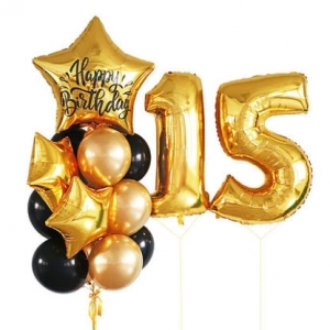 Комплект воздушных шаров «15 лет»