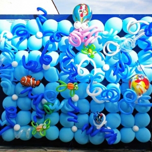 Фотозона морская из воздушных шаров