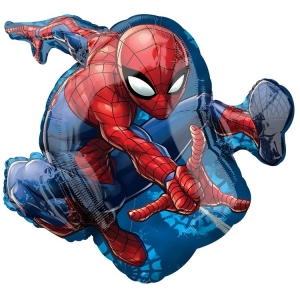 Воздушный шар Человек Паук в прыжке, с гелием, 74 см