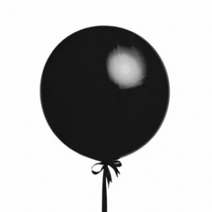 Большой воздушный шар 60 см "Черный"