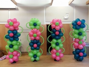 Колонны из воздушных шаров цветы стоимость за 1 колонну
