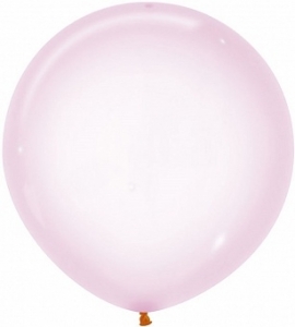 Воздушный шар с гелием Макарунс, Хрустально-розовый кристалл 61 см