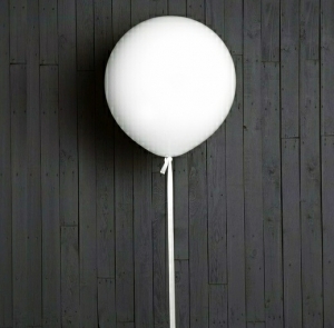 Большой гелиевый шар 45 см "Белый"