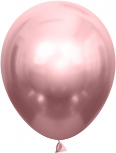 Воздушный шар с гелием розовое золото хром, 30 см