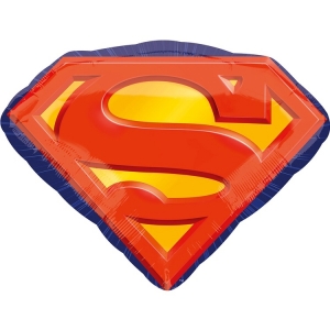 Воздушный шар с гелием, Эмблема Супермена, 66 см