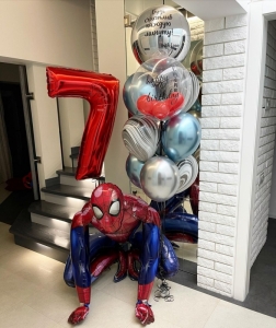 Набор воздушных шаров Человек Паук на 7 лет
