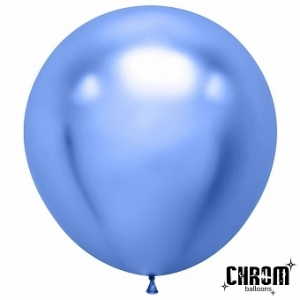 воздушный шар 90 см наполнен гелием Синий хром