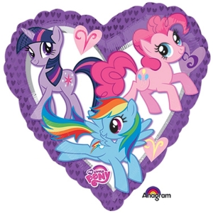 Шар с гелием сердце, My Little Pony, 46 см