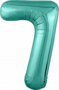 Шар Цифра 7 Slim, размер 102 см, Бискайский зеленый