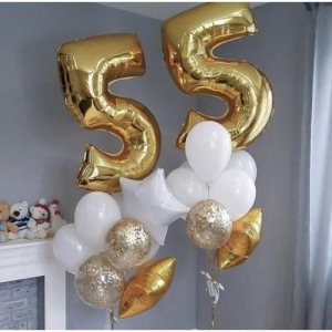 шарики для дня рождения 55 лет