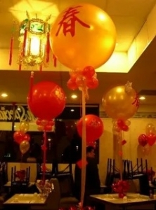 Большие воздушные шары на Китайский Новый год