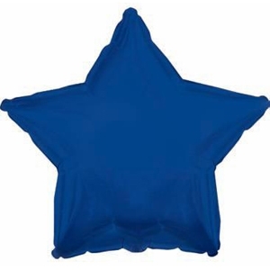 Шар с гелием Звезда темно синяя 46 см