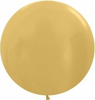 Большой воздушный шар 70 см Золотой металлик
