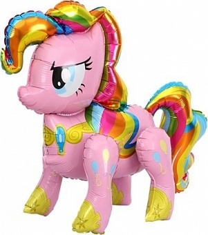 Воздушный шар My Little Pony, Пони Радуга Дэш, с воздухом, розовый, 74 см