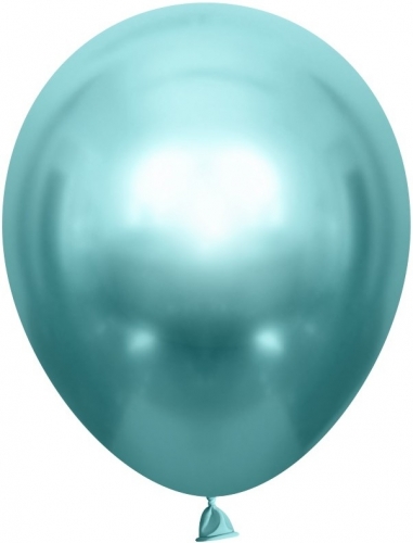 Воздушный шар с гелием зеленый хром, 30 см