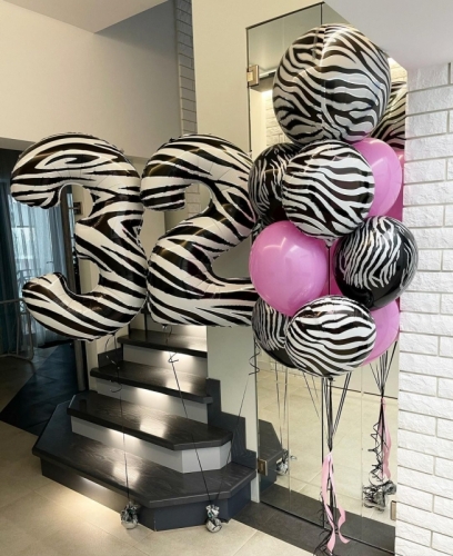 Набор из воздушных шаров с гелием Жизнь Прекрасна на День Рождения 32 года